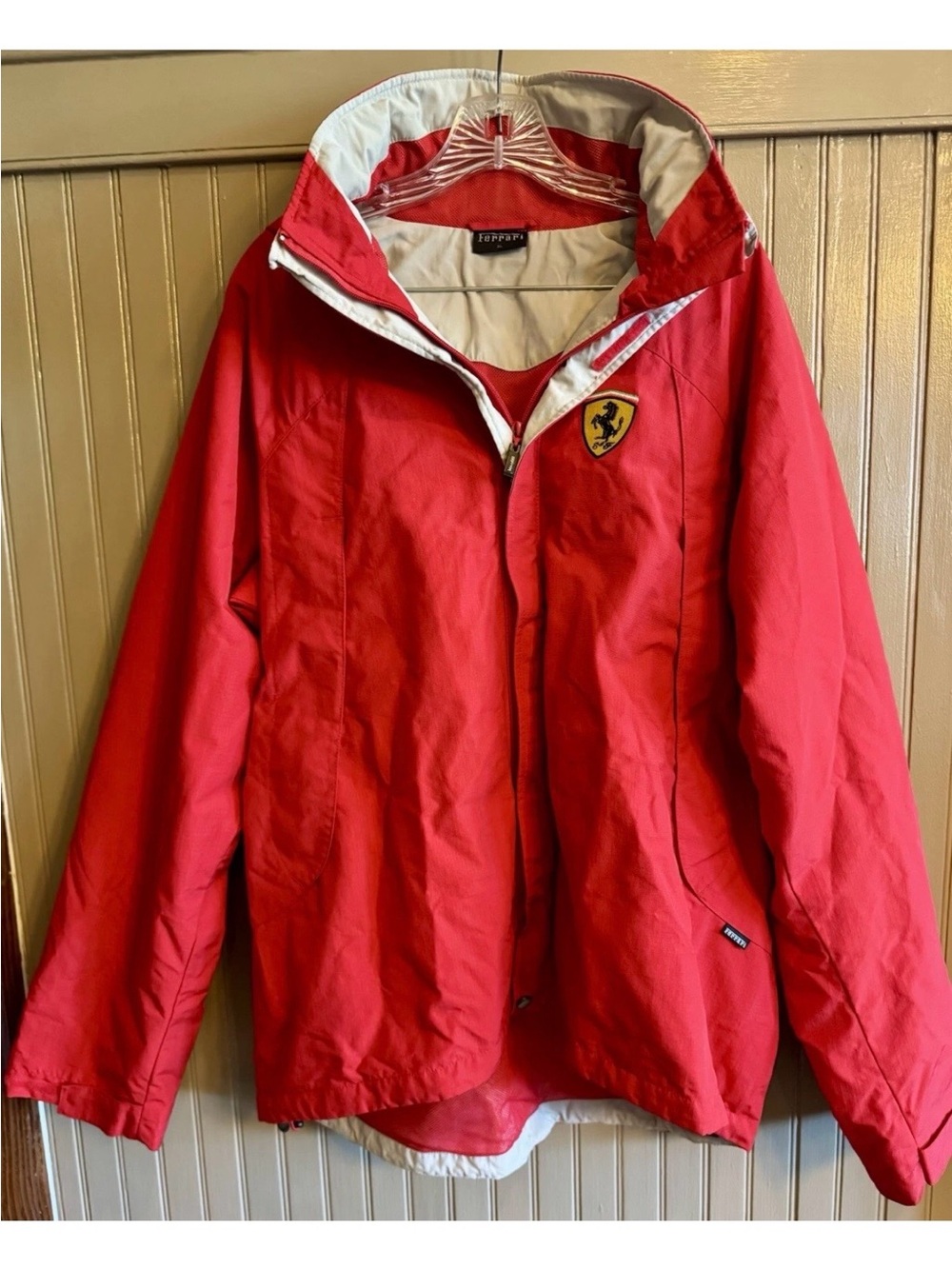Vintage Ferrari Jacket Men’s Official Licensed Product XL Full Zip Red